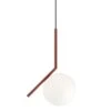 Flos IC Lights S1 Pendant, Burgundy Red