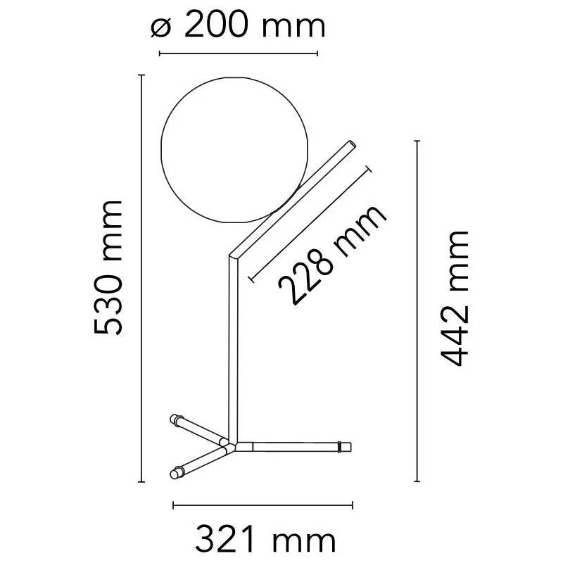 Flos IC Lights Table 1 High, Burgundy Red 2 Flos IC Lights Table 1 High, Burgundy Red – Bild 2