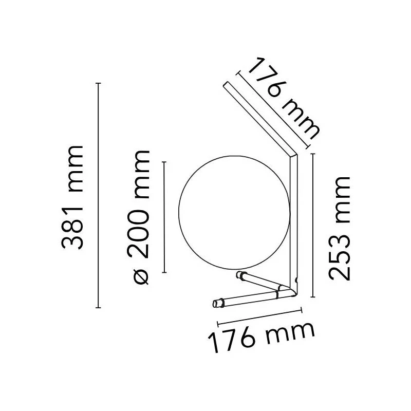 Flos IC Lights Table 1 Low, Burgundy Red 2 Flos IC Lights Table 1 Low, Burgundy Red – Bild 2