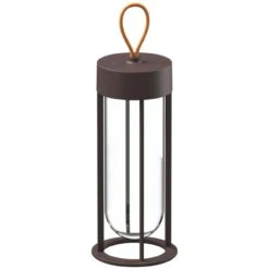 Flos In Vitro Unplugged Tischlampe, Deep Brown