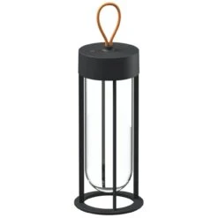 Flos In Vitro Unplugged Tischlampe, Schwarz