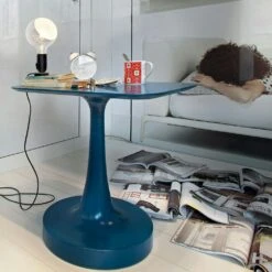 Flos Lampadina Table Lamp, Turquoise -Flos Verkaufsgeschäft flos lampadina tischleuchte led schwarz 3 5