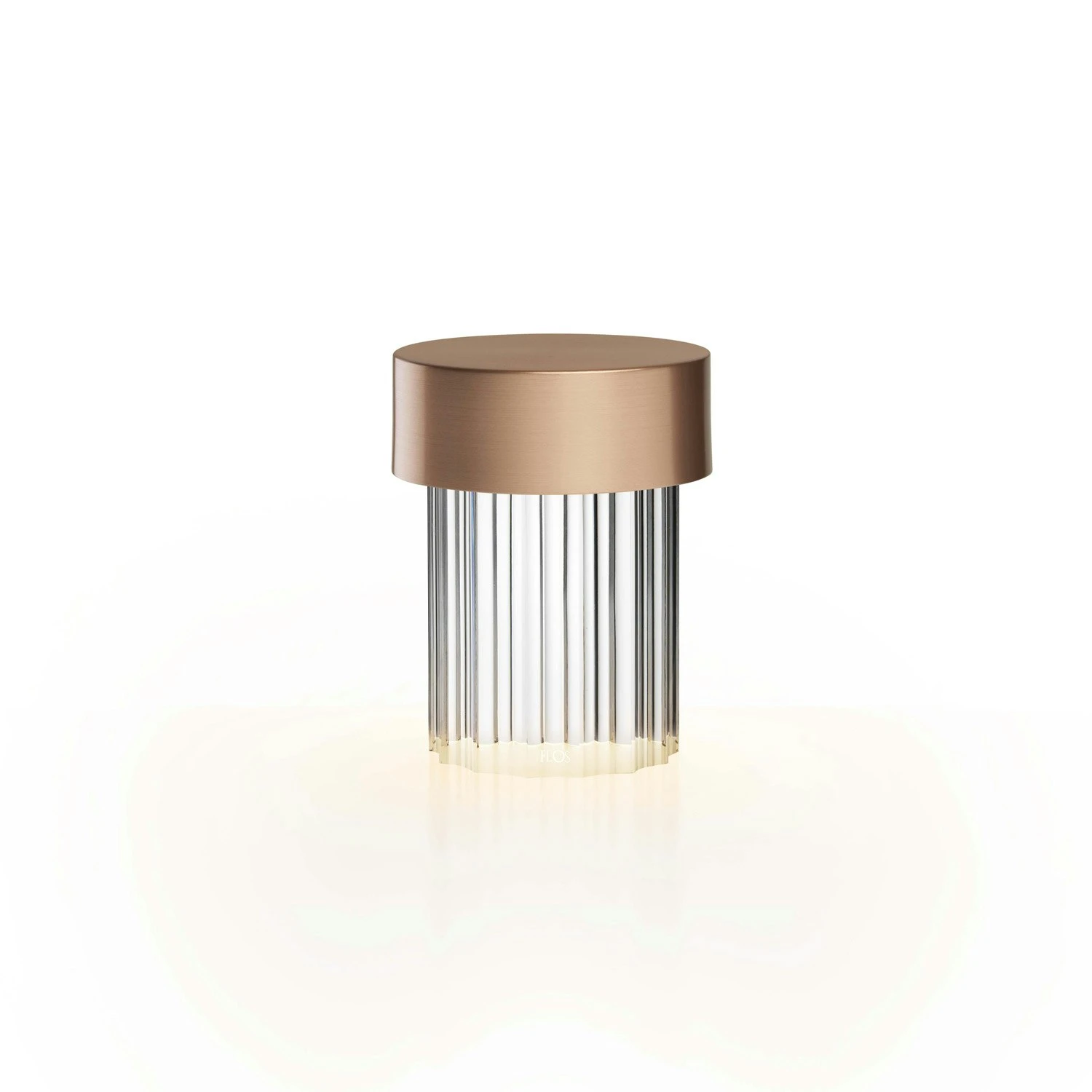 Flos Last Order Fluted Tischlampe, Kupfern 1 Flos Last Order Fluted Tischlampe, Kupfern