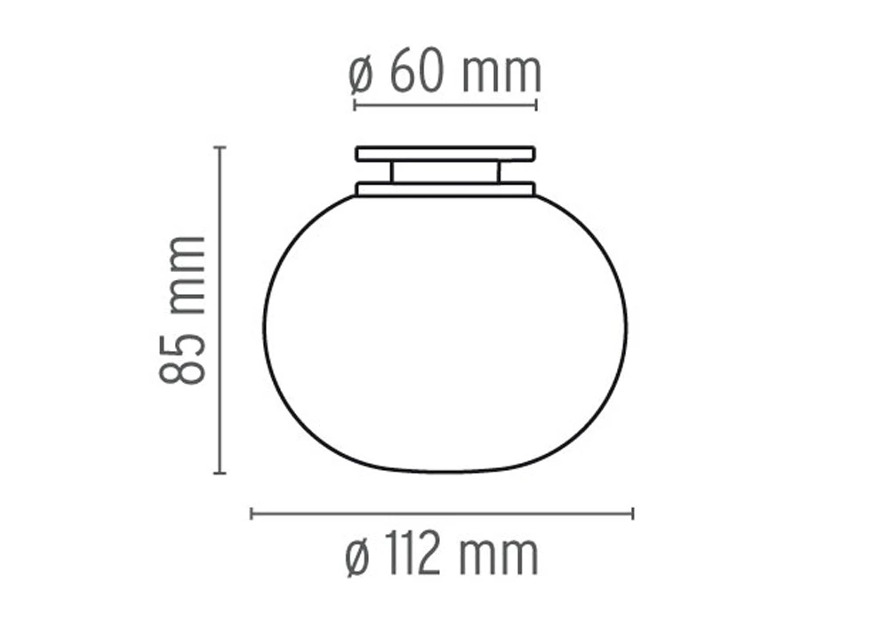 Flos Mini Glo-Ball C/W Lampe, Weiss 3 Flos Mini Glo-Ball C/W Lampe, Weiss – Bild 3
