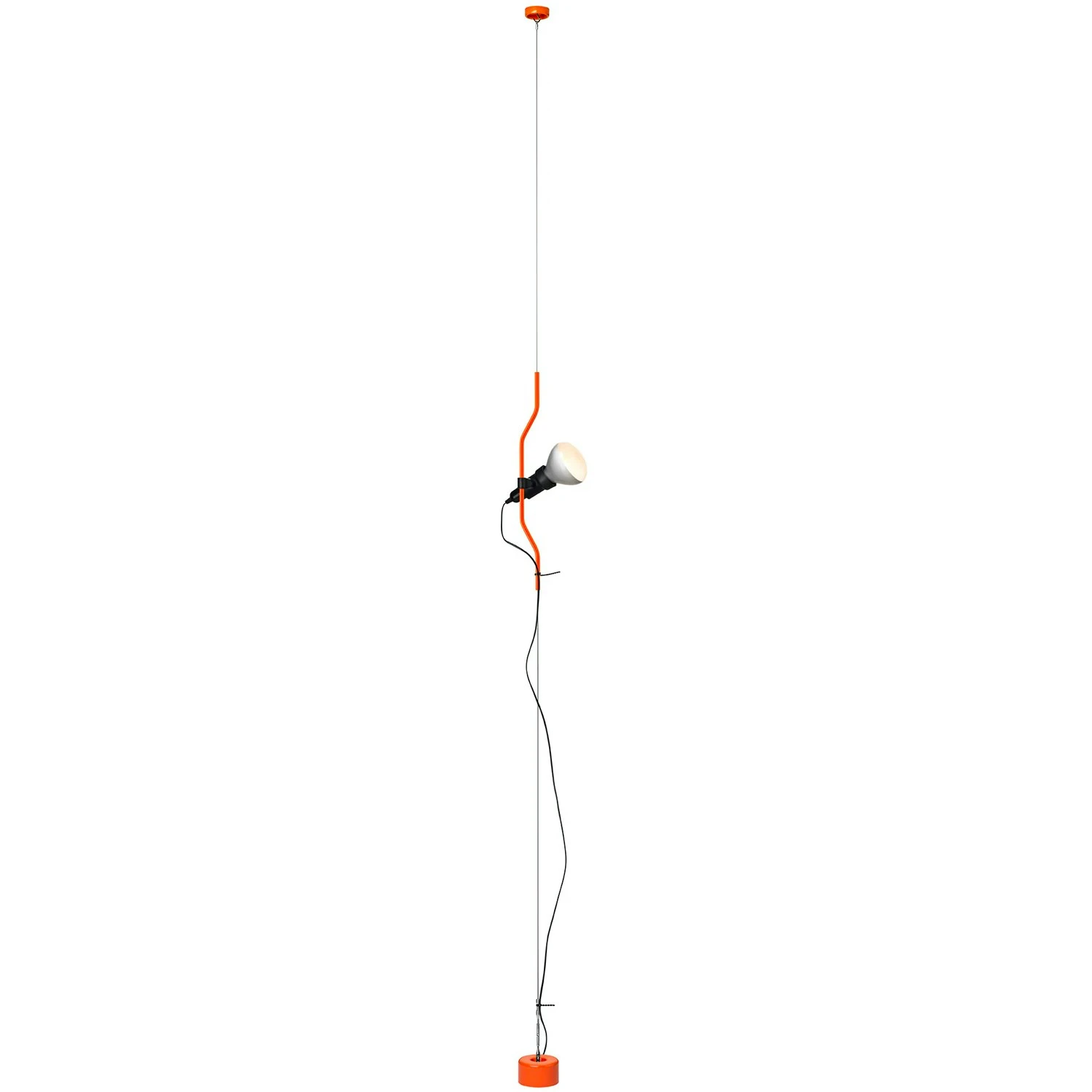 Flos Parentesi 50 Deckenlampe Mit Dimmer, Orange Signal 1 Flos Parentesi 50 Deckenlampe Mit Dimmer, Orange Signal