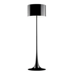 Flos Spun Light F Stehlampe, Glänzend Schwarz