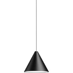Flos String Light Cone Hängelampe 12M Dimmbar Mit Casambi, Schwarz