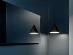 Flos String Light Cone Hängelampe 12M Dimmbar Mit Soft Touch, Schwarz 7 Flos String Light Cone Hängelampe 12M Dimmbar Mit Soft Touch, Schwarz -Flos Verkaufsgeschäft flos string light cone pendant 12m dimmable 12