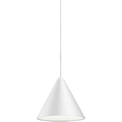 Flos String Light Cone Hängelampe 12M Dimmbar Mit Soft Touch, Weiß