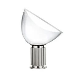 Flos Taccia Small Tischlampe, Silber