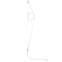Flos Wirering Wall Lamp, White Cable/White Ring
